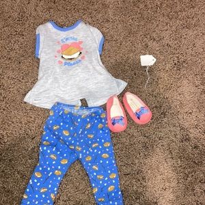 American girl doll s’mores pajama